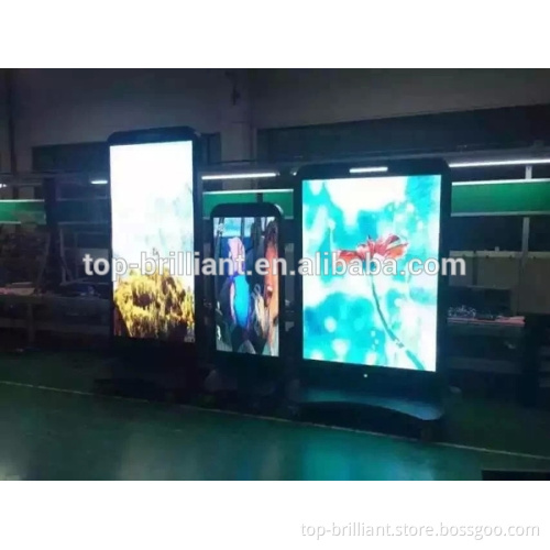 indoor outdoor led advertising screen with wheels